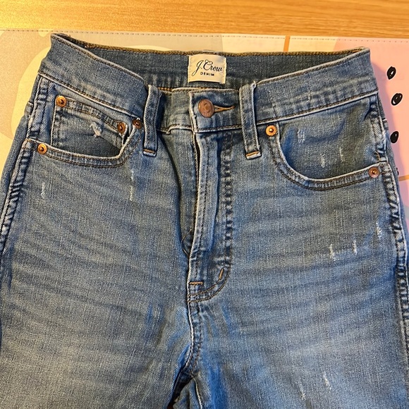 J Crew Womens size 24/0 High-Rise Vintage Straight Jeans- Used Excellent - Picture 1 of 12